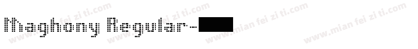 Maghony Regular字体转换